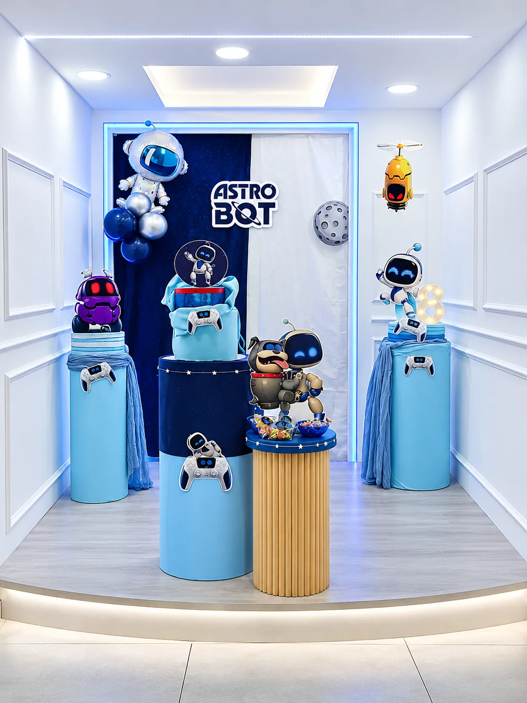 Allestimento autentico a tema Astro Bot