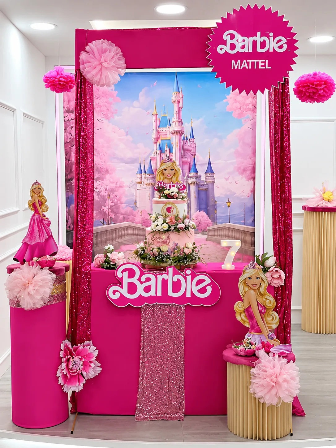 Allestimento autentico a tema Barbie