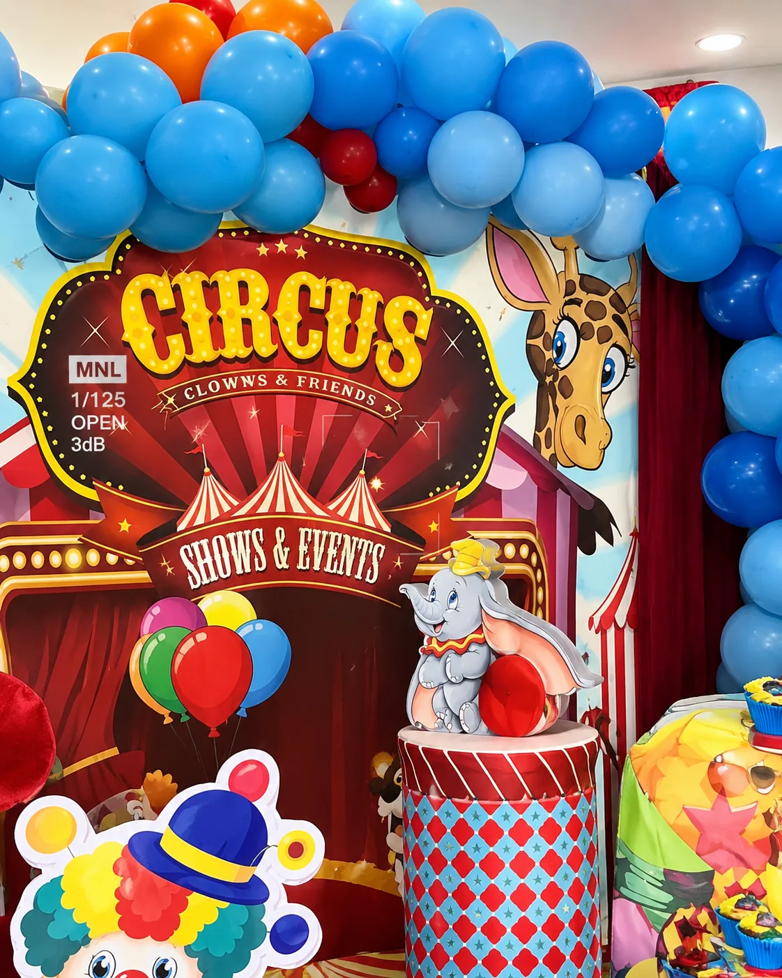 Allestimento autentico a tema Circo