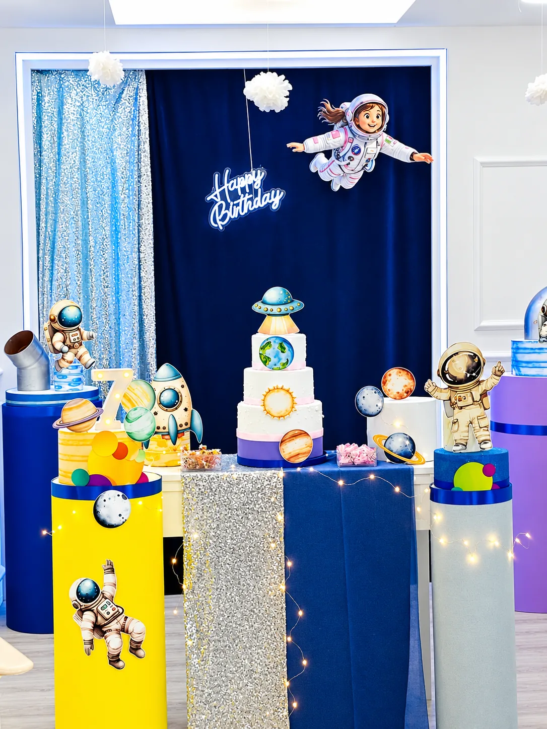 Allestimento autentico a tema Spazio
